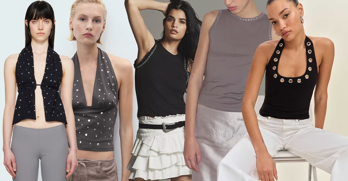 The Studded-Grommet-Top Trend Has Taken Over Spain