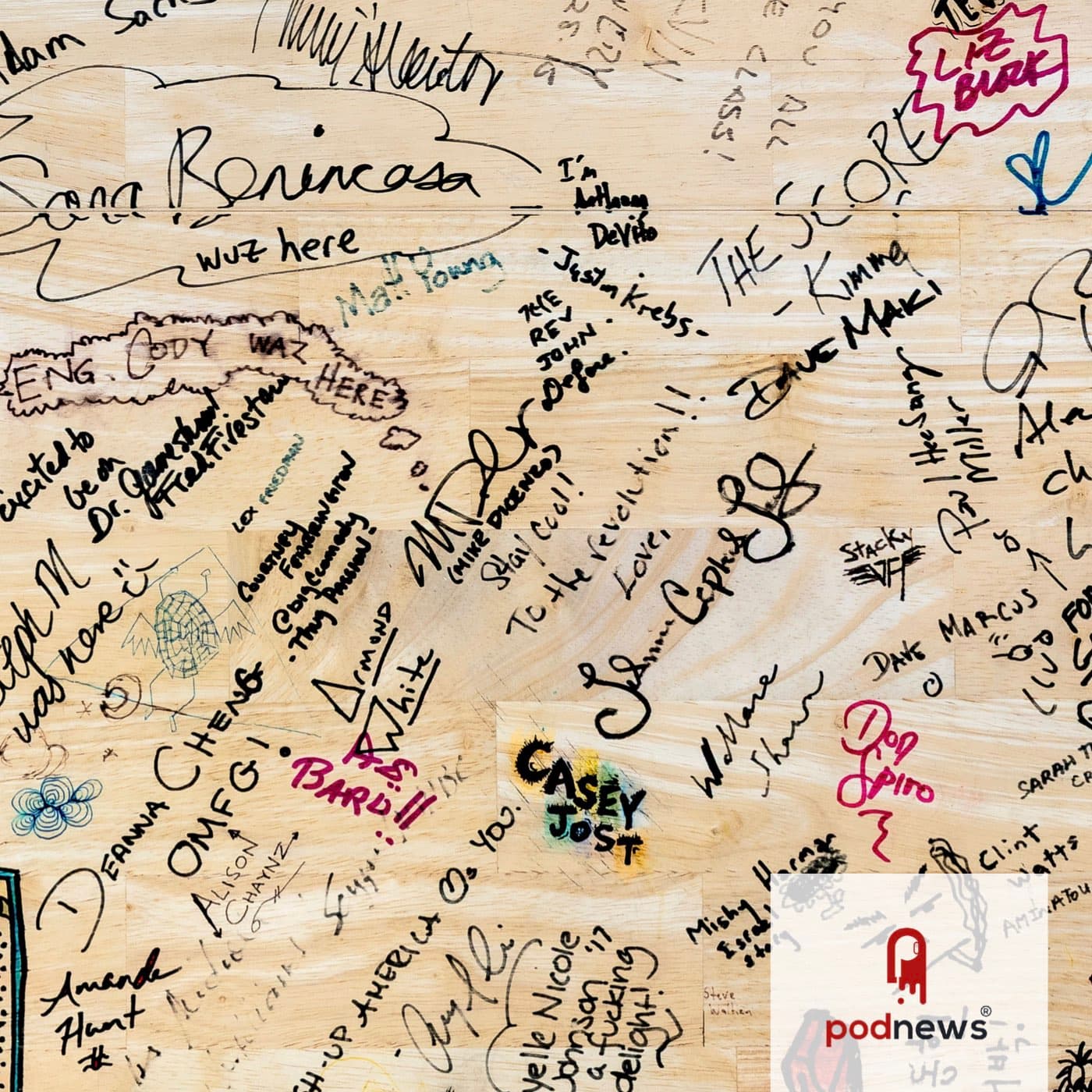 Earwolf studio table saved